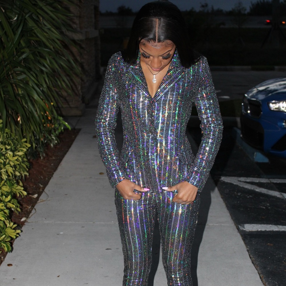 Glitter Down Blazer Suit (FREE SHIPPING💓)